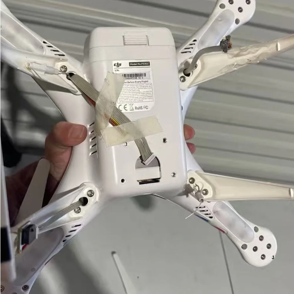 ONE WORLD White and Red Drone with Remote